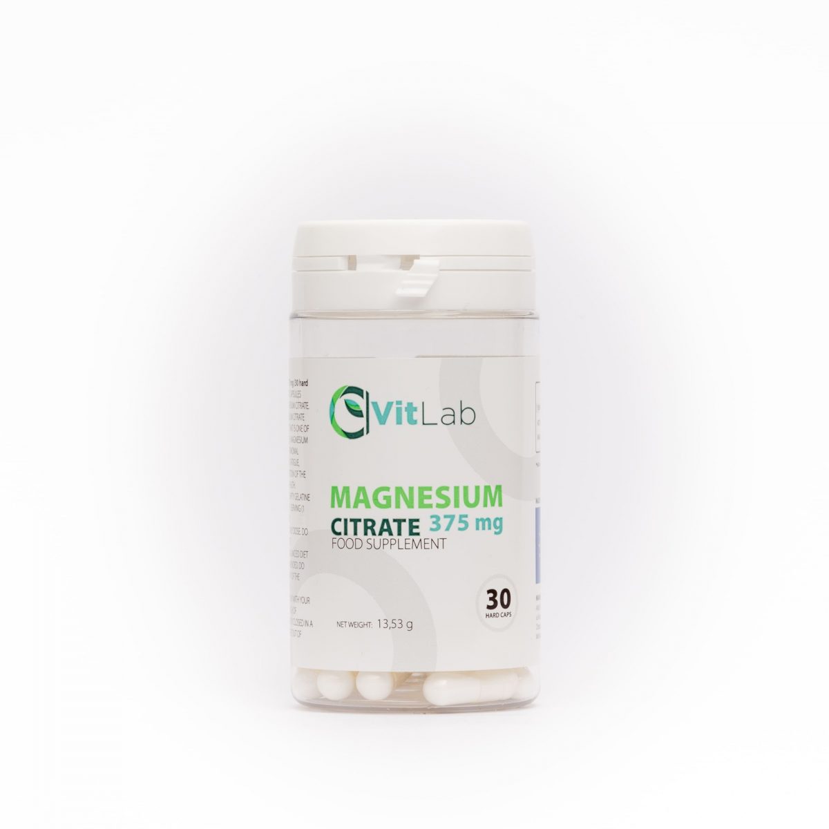 VitLab Magnesium Citrate 375 mg (30 kapsula) - Protein shop